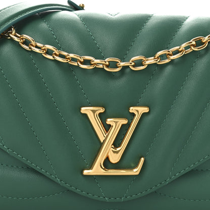 Louis Vuitton Calfskin New Wave Chain Bag MM NM Emerald 7 of 9