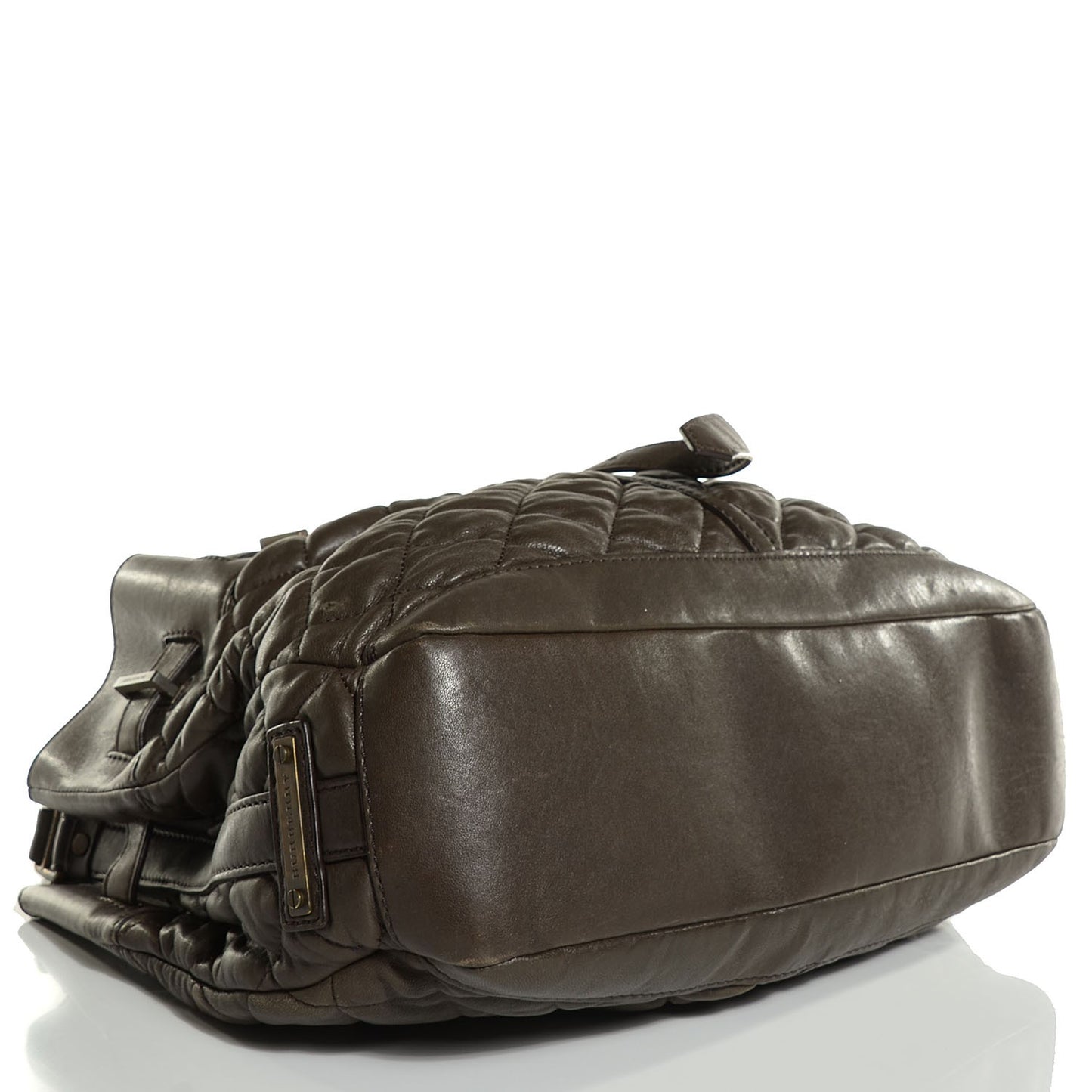Lambskin Quilted Medium Enmore Shoulder Bag Brown