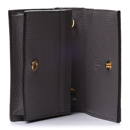Gucci Grainy Calfskin Zumi Chain Card Case Wallet Dusty Grey 5 of 9