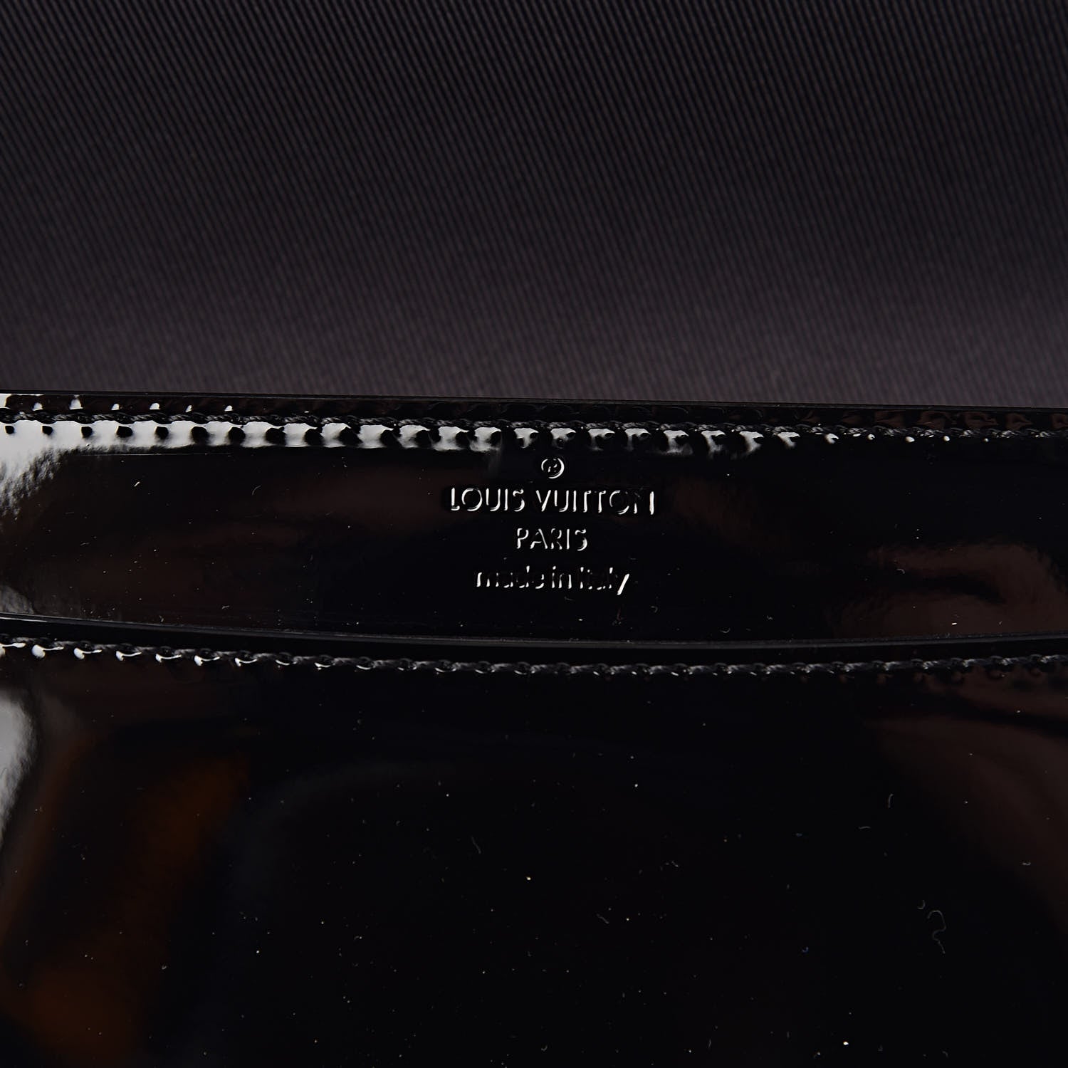 Louis Vuitton Patent Louise Clutch Black 6 of 9