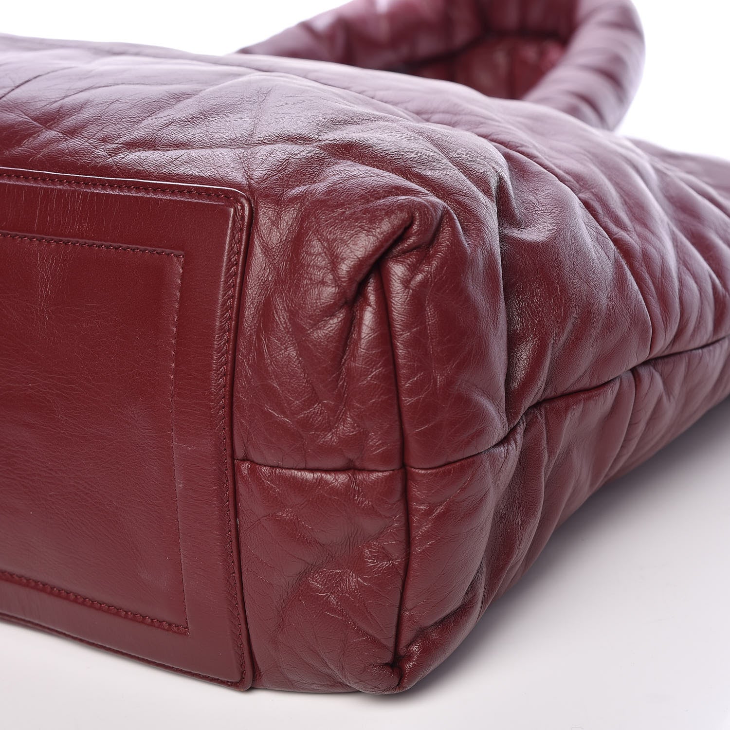 Chanel Lambskin Quilted Large Coco Cocoon Tote Burgundy 9 of 19