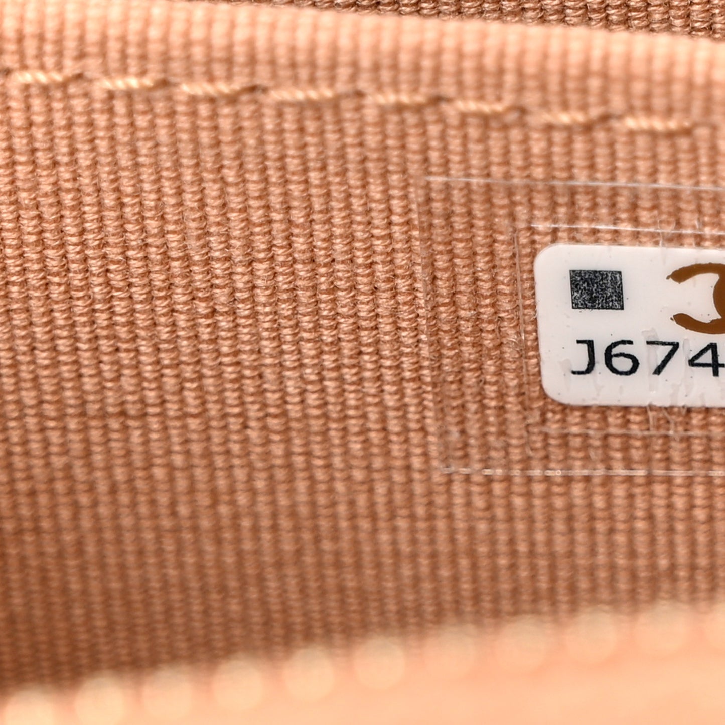 Caviar Quilted Zip Around Coin Purse Beige