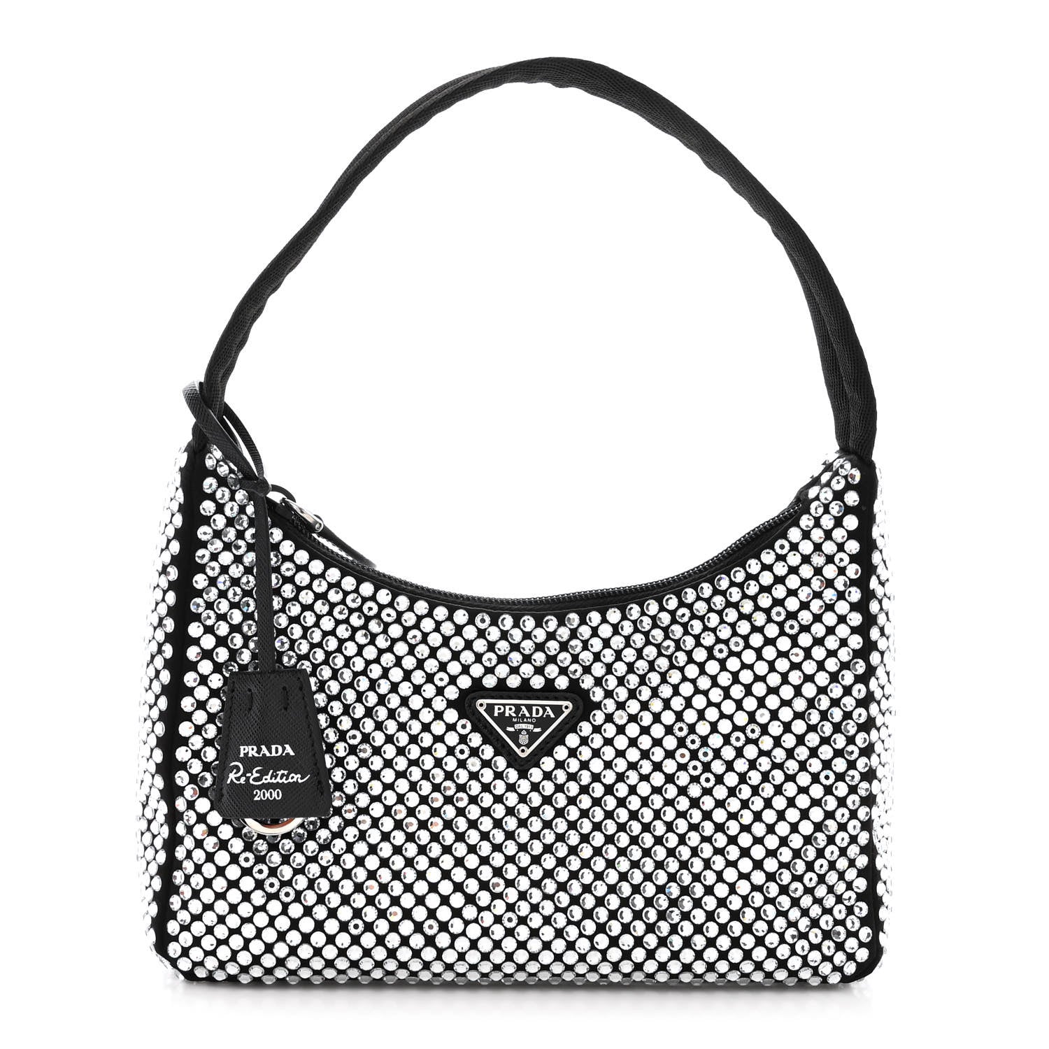 Prada Satin Crystal Mini Re-Edition 2000 Bag Cristal 1 of 13