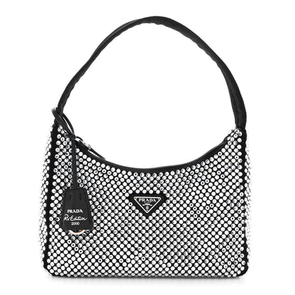 Prada Satin Crystal Mini Re-Edition 2000 Bag Cristal 1 of 13