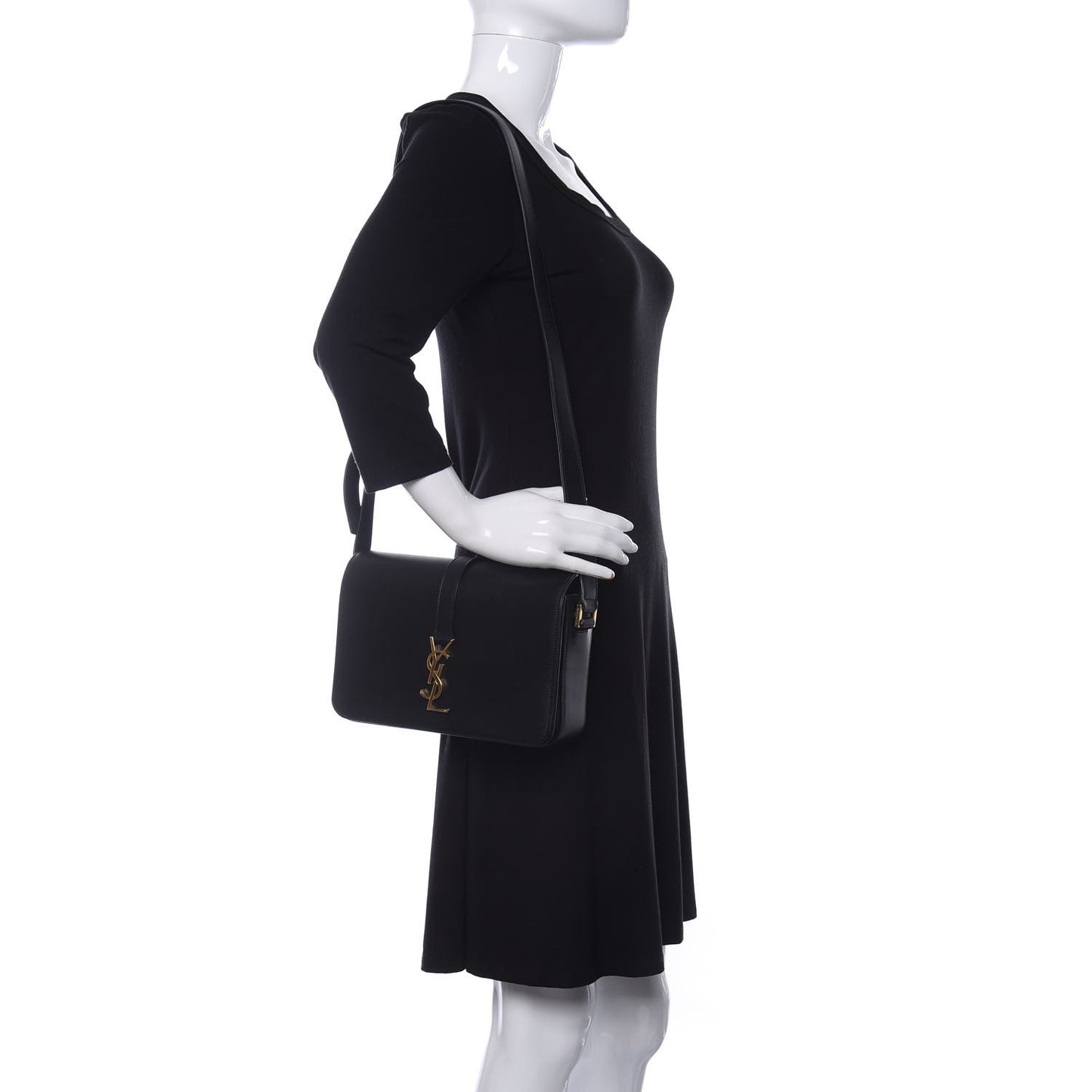 Smooth Calfskin Medium Classic Monogram Universite Bag Black