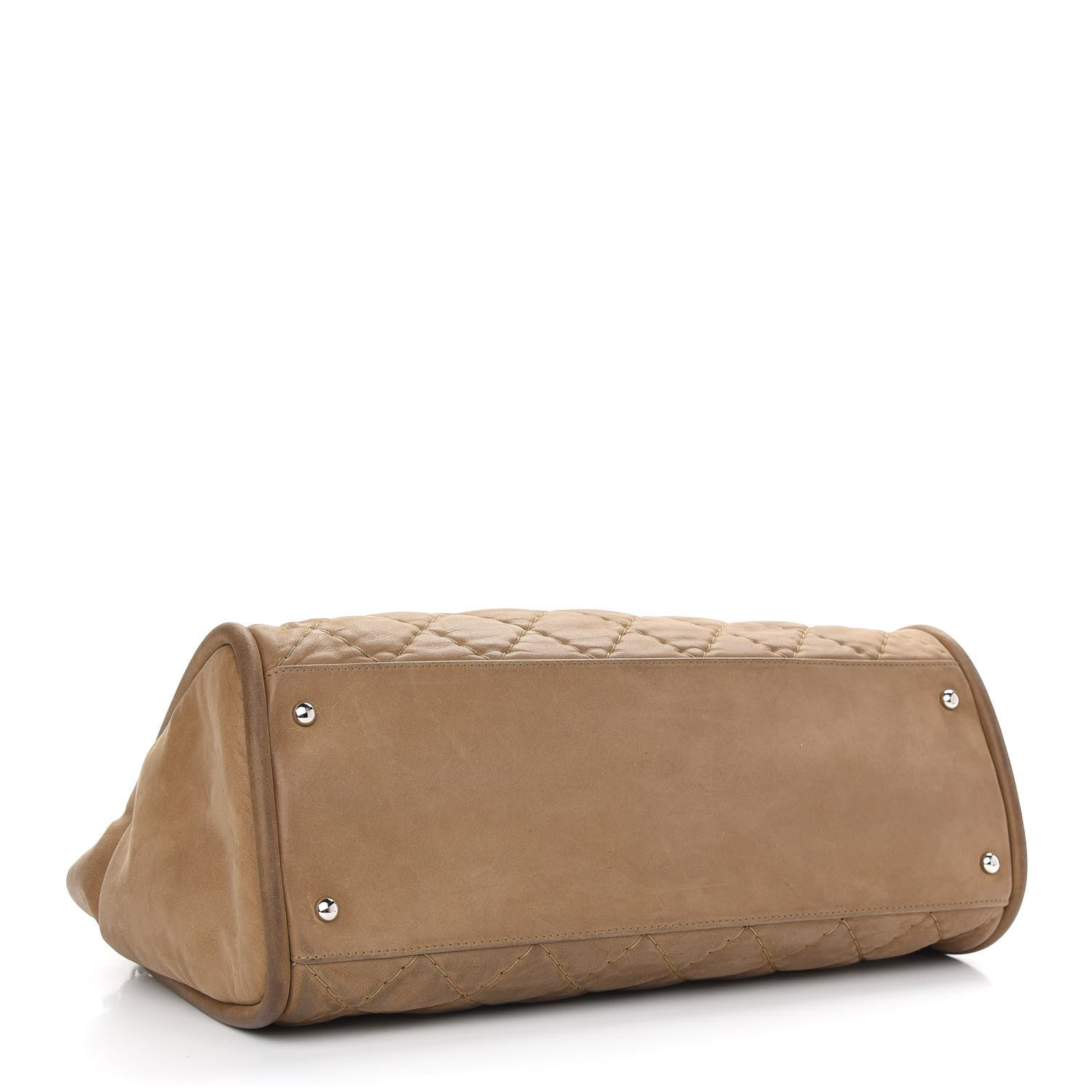 Chanel Iridescent Calfskin Quilted Relax CC Shoulder Bag Brown 4 of 9