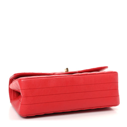 Chanel Calfskin Chevron Quilted 2.55 Reissue 225 Flap Red 4 of 9
