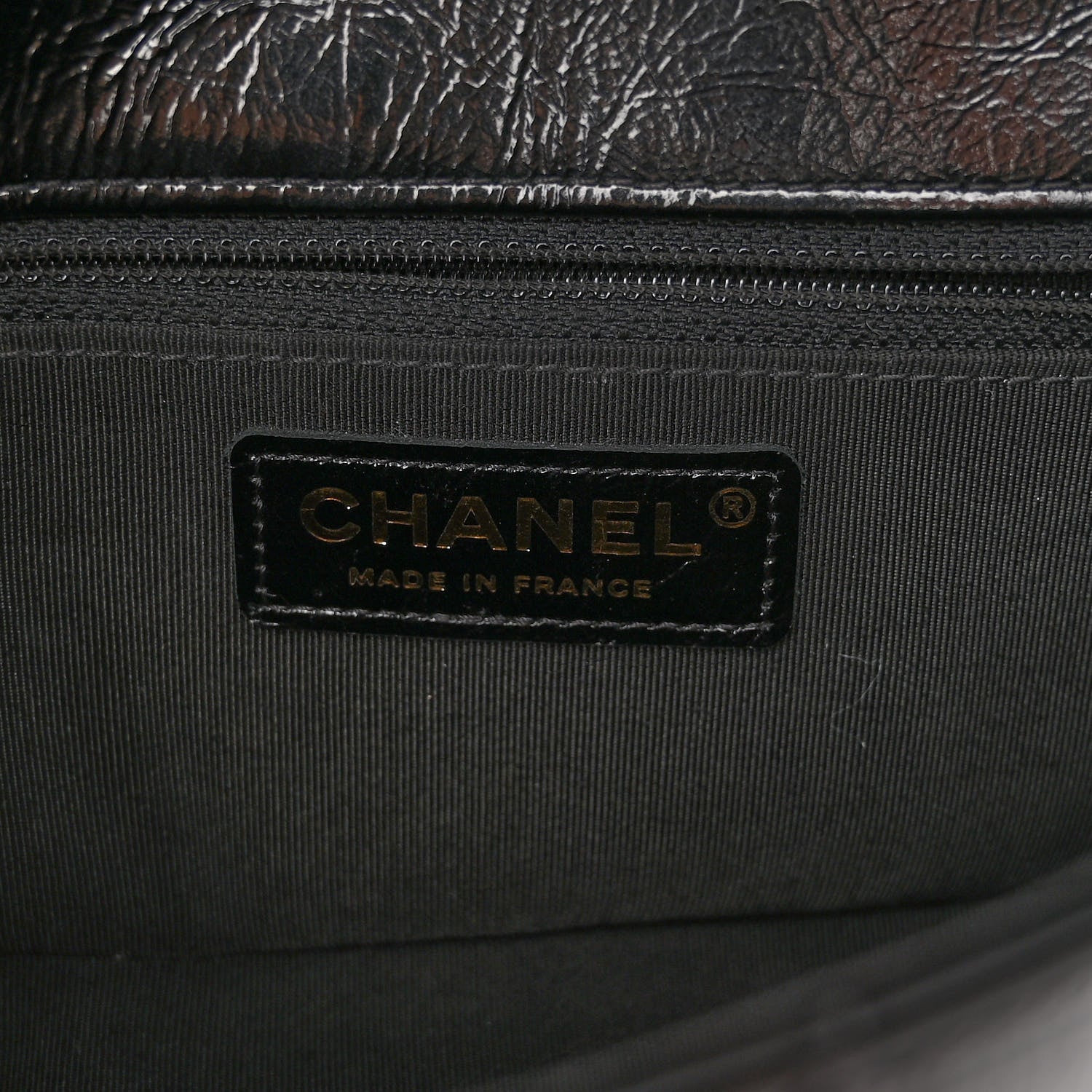 Chanel Crumpled Glazed Lambskin Quilted Mini Flap Black 6 of 10