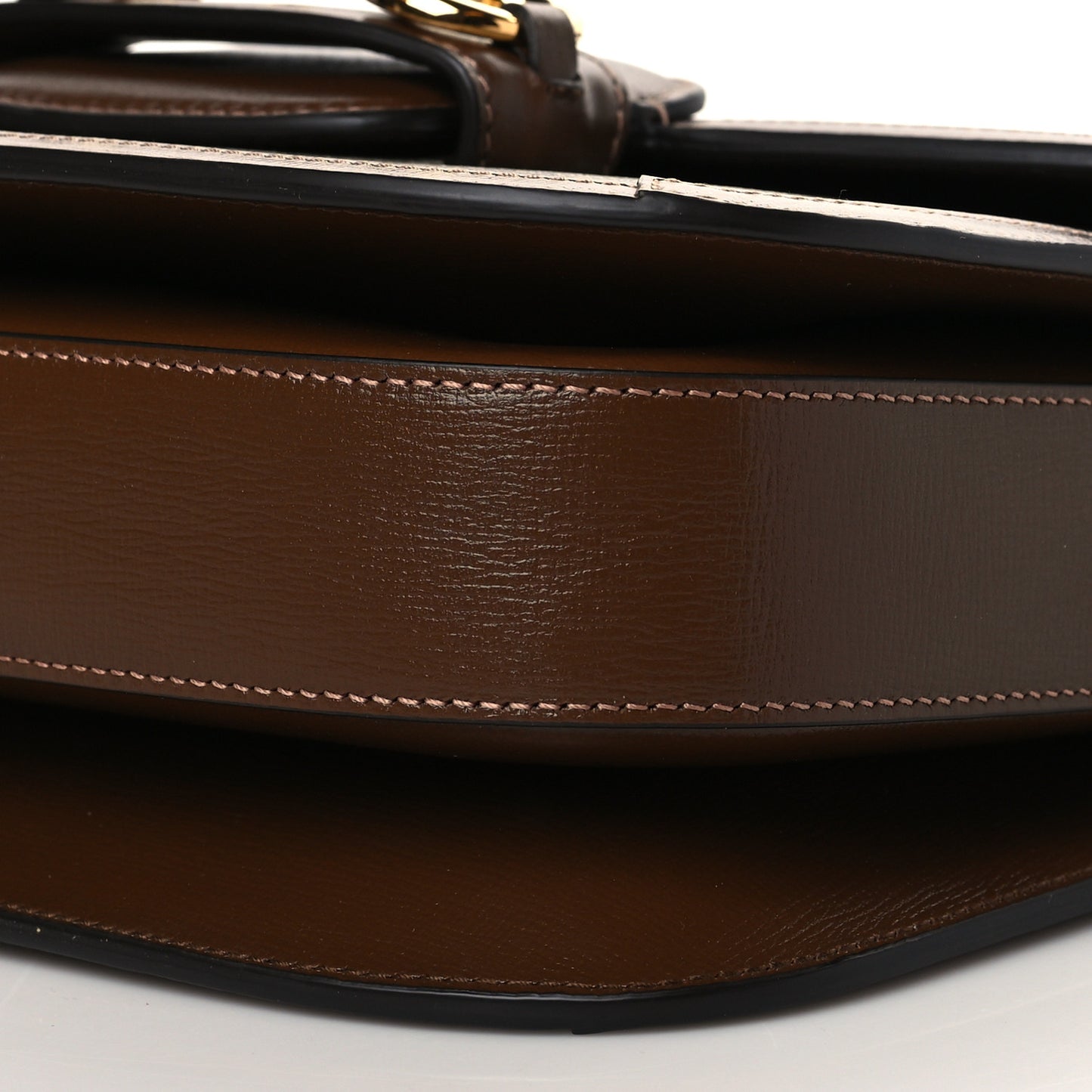 GG Supreme Monogram Horsebit 1955 Shoulder Bag Beige Brown Sugar
