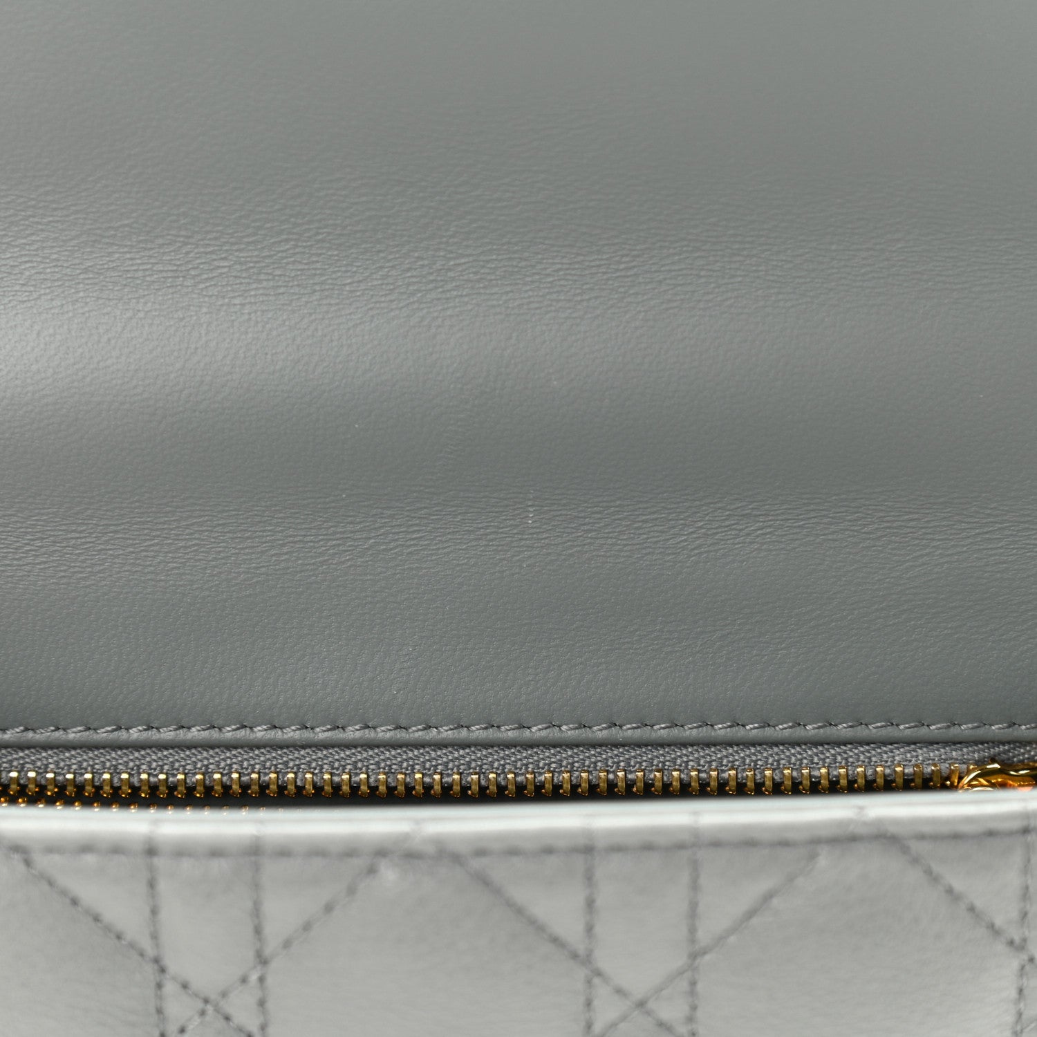 Christian Dior Calfskin Cannage Small Caro Bag Grey 12 of 12