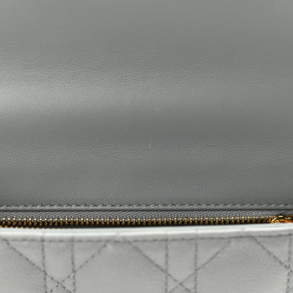 Christian Dior Calfskin Cannage Small Caro Bag Grey 12 of 12