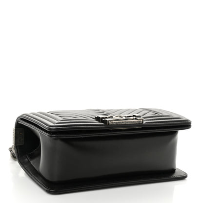 Chanel Lambskin Pleated Small Boy Flap Black 4 of 11