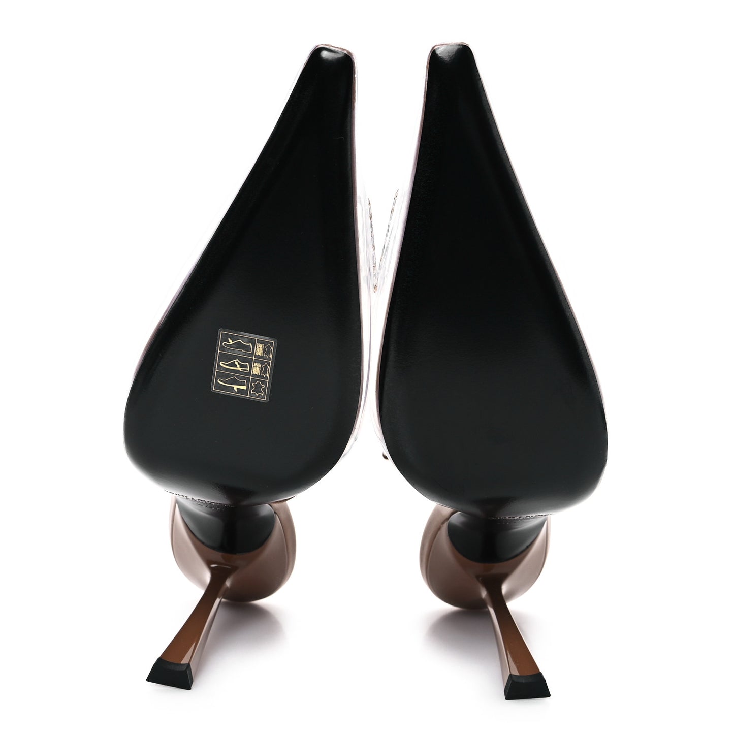 Calfskin PVC Jive 105 Rhinestone Pump 38.5 Macadamia