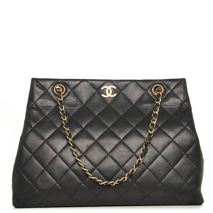 Chanel Lambskin Quilted Tote Black 1 of 7
