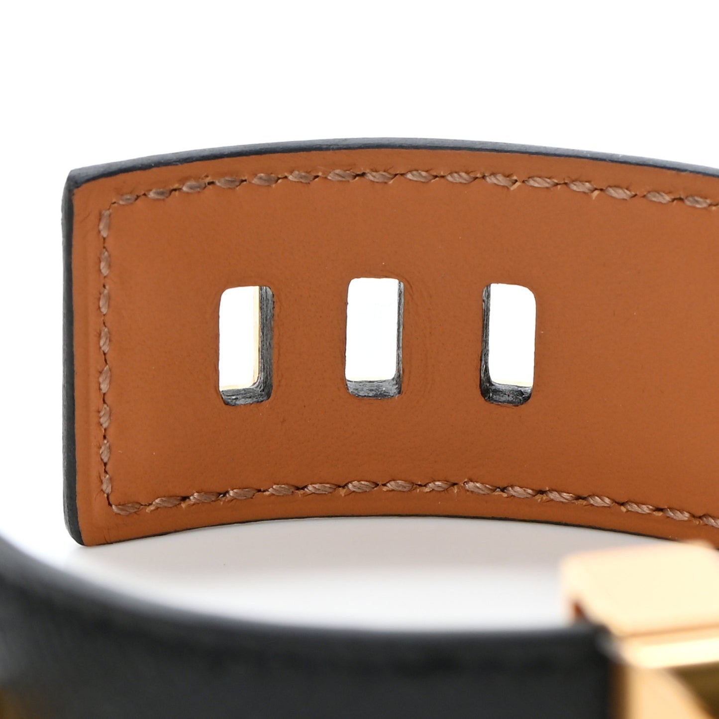 Madame Calfskin Collier de Chien 24 Bracelet T1 Black