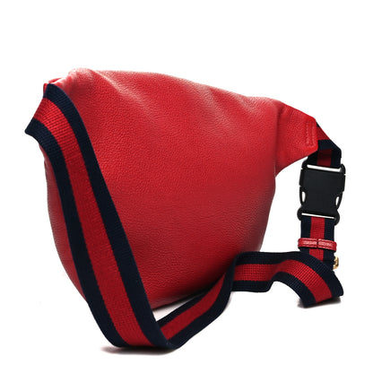 Gucci Grained Calfskin Logo Belt Bag Hibiscus Red 3 of 11