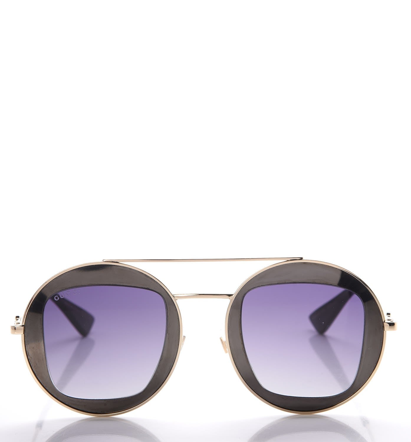Round Frame Sylvie Web Sunglasses GG0105S Black