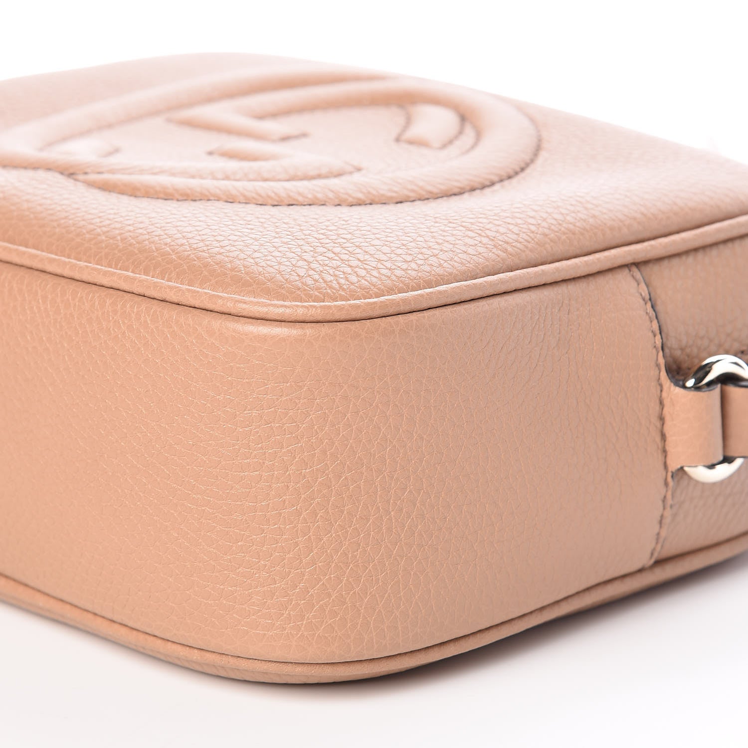 Gucci Pebbled Calfskin Small Soho Disco Bag Camelia 9 of 9