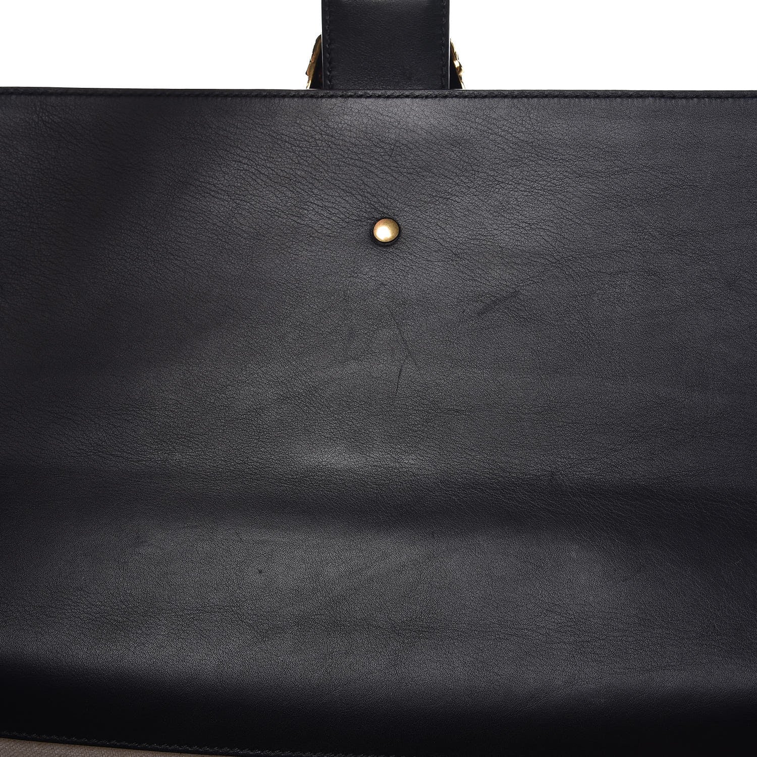 Gucci Moon Calfskin Web Large Dionysus Bamboo Top Handle Bag Black 10 of 14