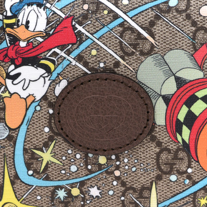 Gucci X DISNEY GG Supreme Monogram Donald Duck Interlocking G Shoulder Bag Beige Multicolor New Acero 10 of 10