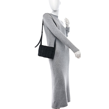 Bottega Veneta BOTTEGA VENETA Lambskin Maxi Intrecciato Cassette Crossbody Bag Black 2 of 8