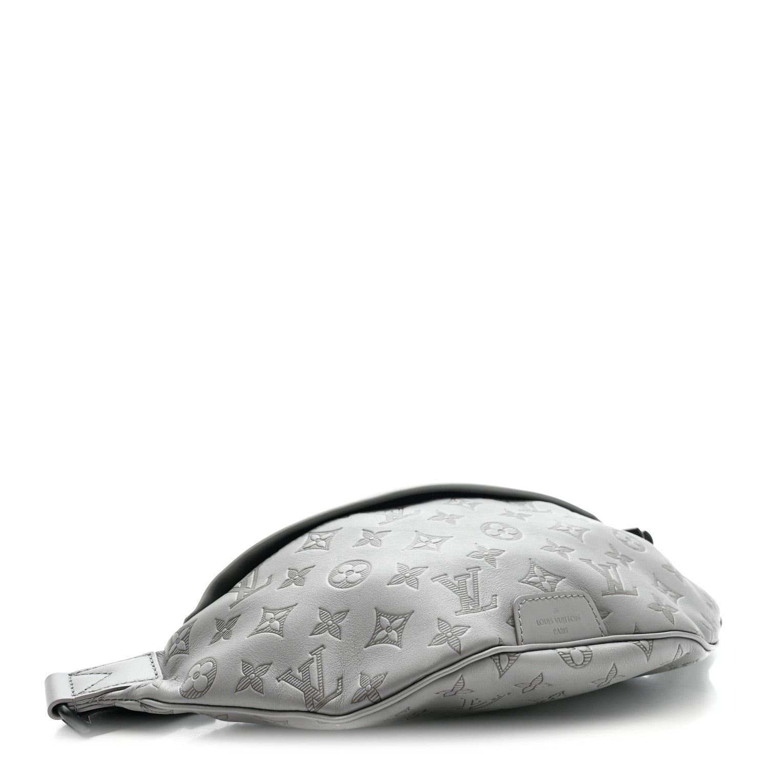 Louis Vuitton Calfskin Monogram Shadow Discovery Bumbag PM Gray 4 of 10