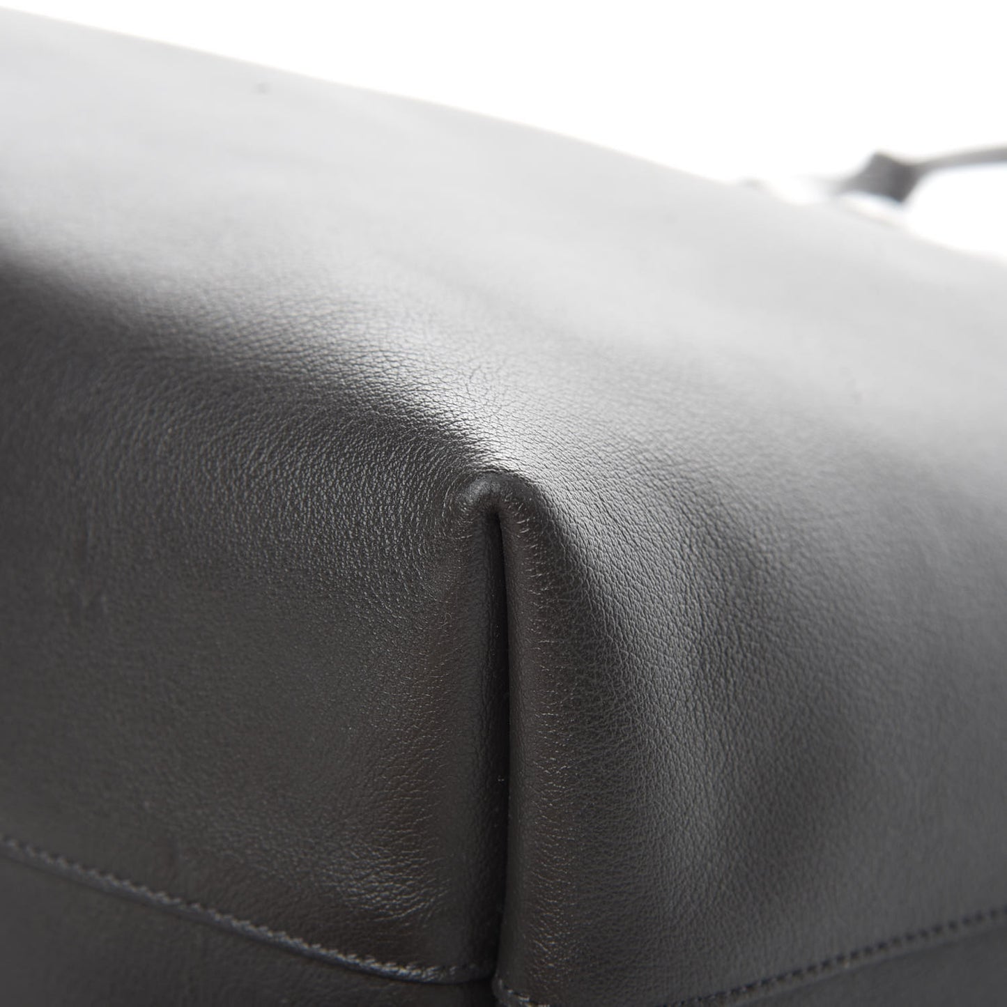 Calfskin Large Shopping Tote Coal