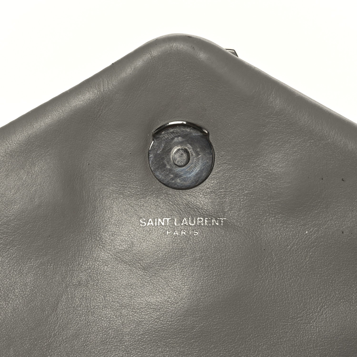 Saint Laurent Calfskin Y Quilted Monogram Large Loulou Chain Satchel Earth 6 of 12