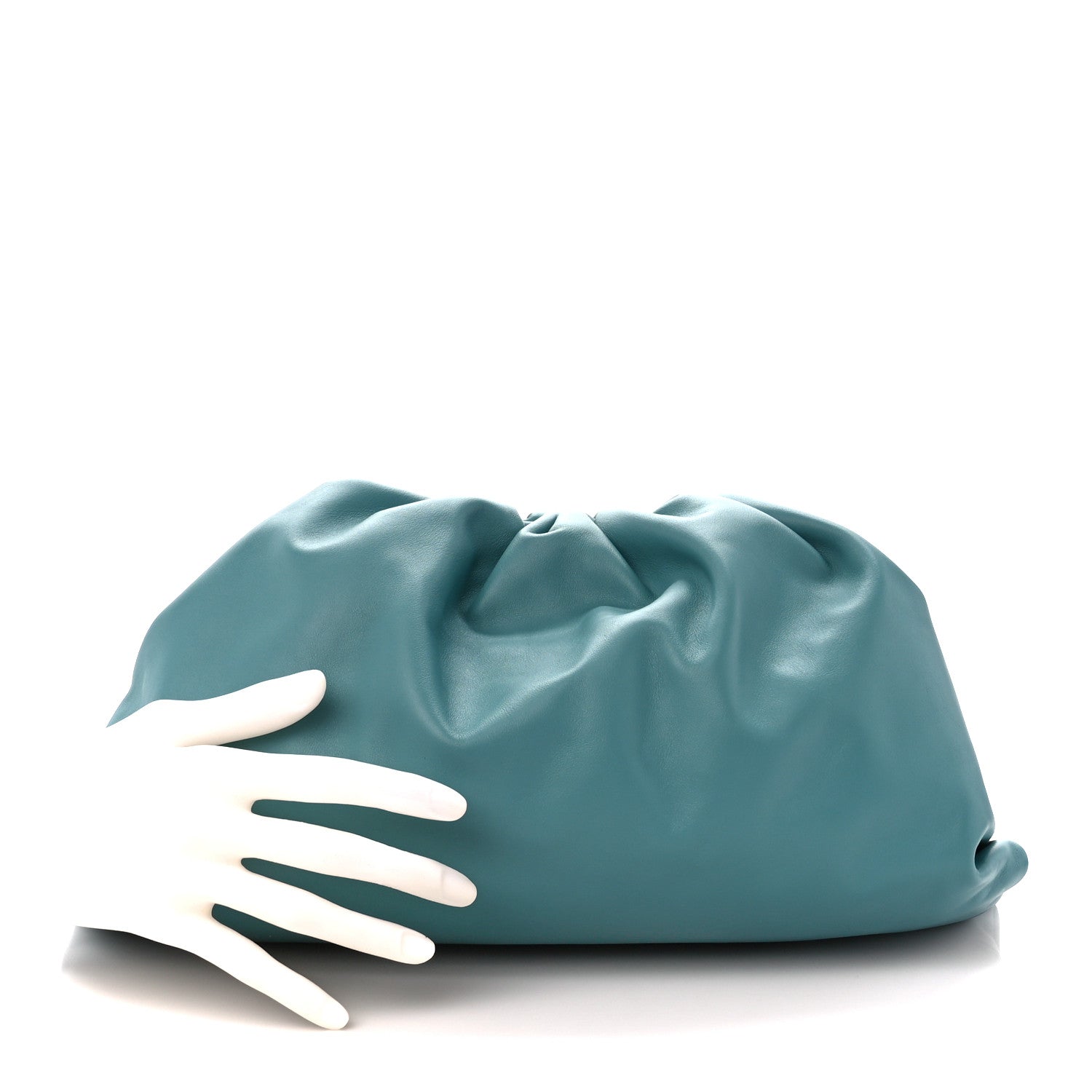 Bottega Veneta Smooth Butter Calf The Pouch Oversized Clutch Linoleum 2 of 11