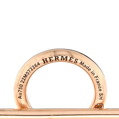 Hermes 18K Rose Gold Small Echappee Bracelet SH 3 of 4
