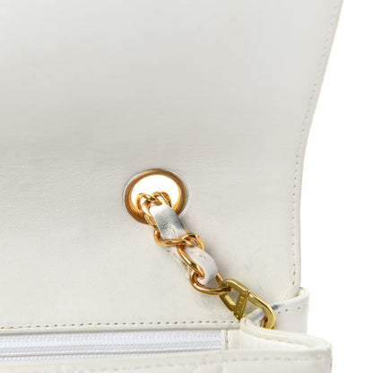 Chanel Lambskin Quilted Small Single Flap White 10 of 15