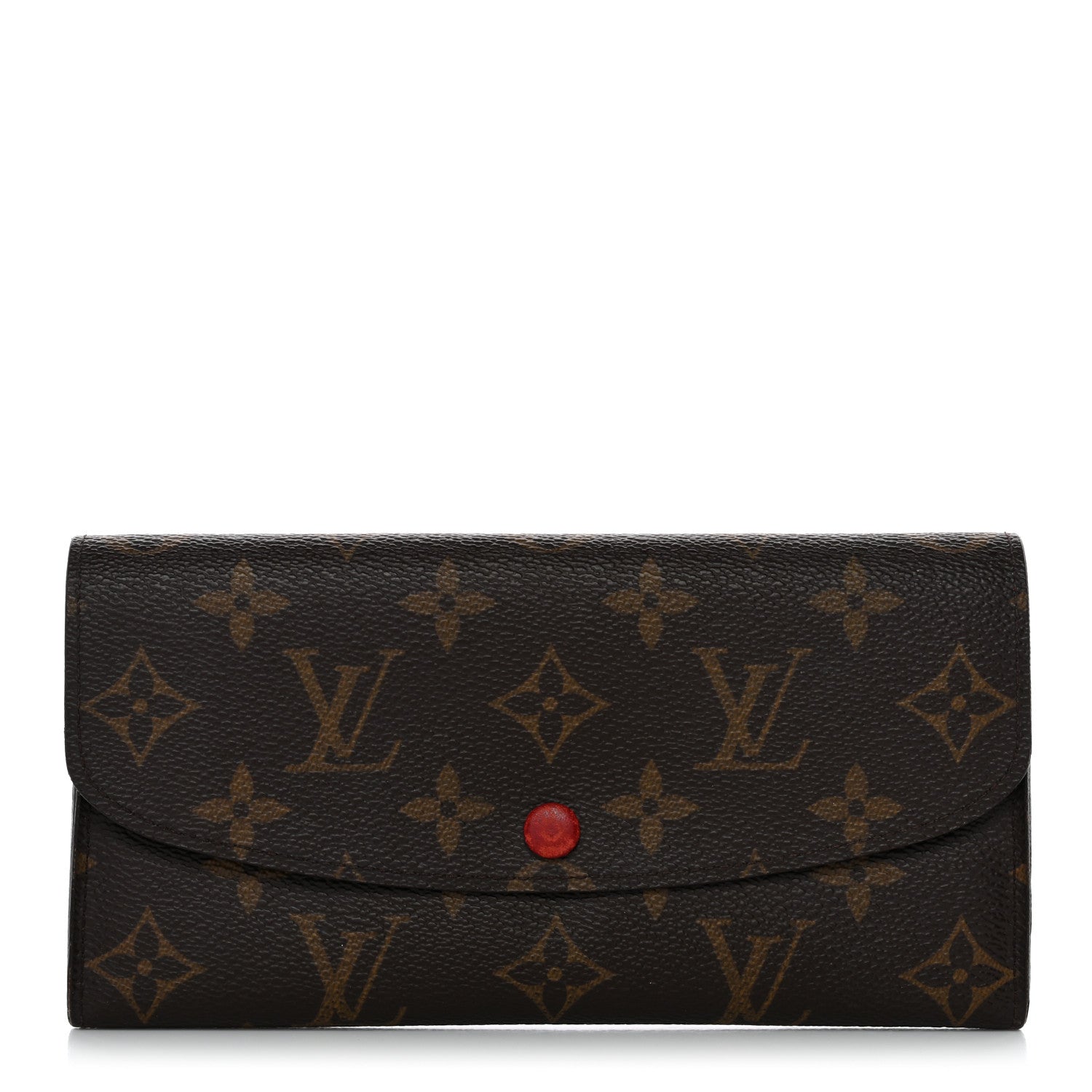 Louis Vuitton Monogram Emilie Wallet Red 1 of 15