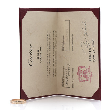Cartier 18K Pink Gold 3.5mm LOVE Wedding Band Ring 62 10 5 of 5