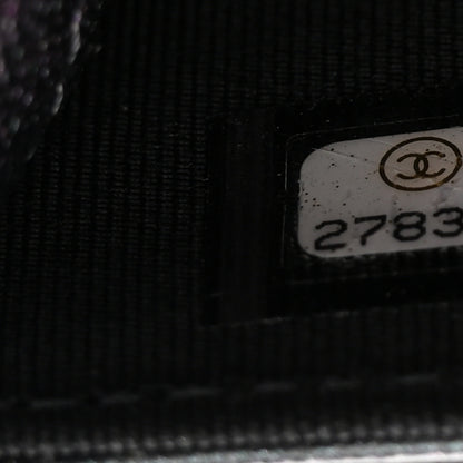 Chanel Iridescent Caviar Quilted Medium Flap Wallet Black 9 of 10