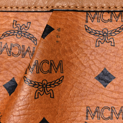 MCM Visetos Medium Essentials Shopper Tote Cognac 19 of 20