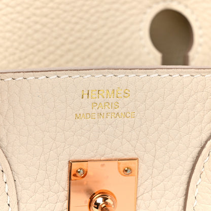 Hermes Togo Birkin 25 Craie 6 of 9
