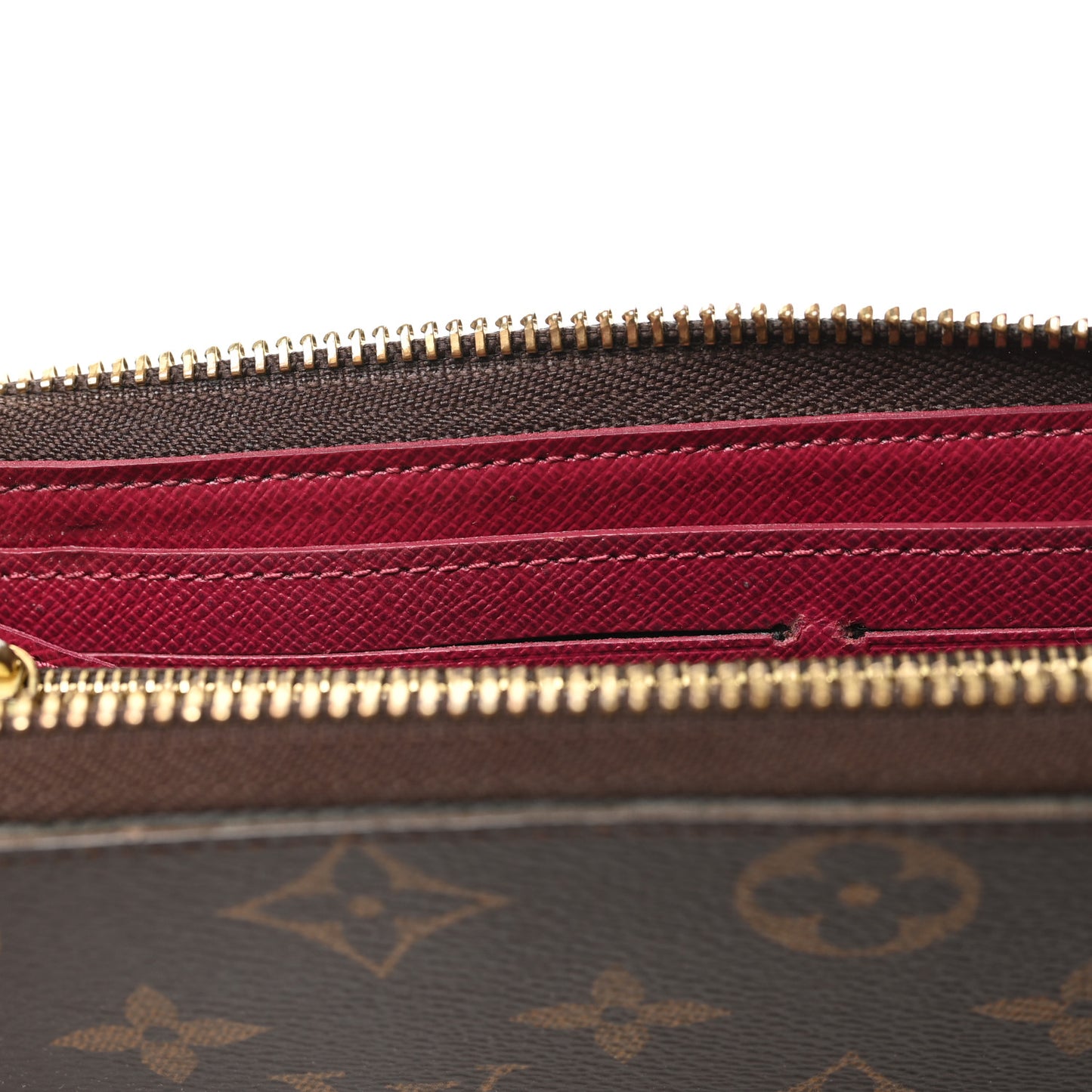 Monogram Clemence Wallet Fuchsia
