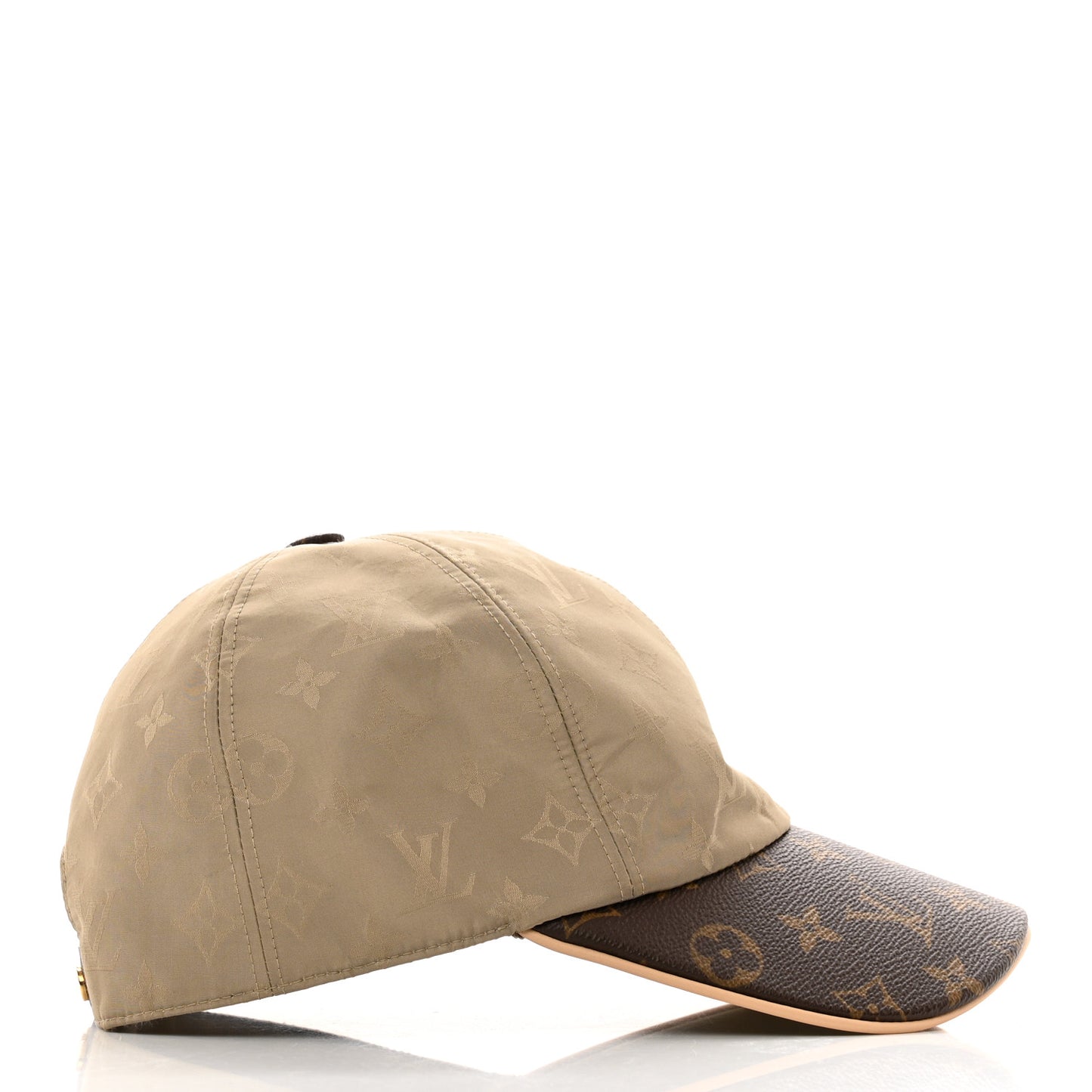 Monogram Polyester Silk LV Get Ready Cap M Beige