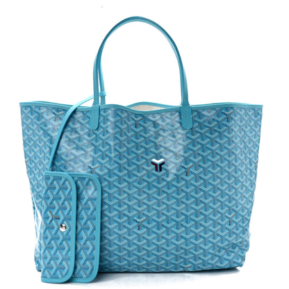 Goyard Goyardine Saint Louis GM Balise Beach Towel Set Turquoise 4 of 14