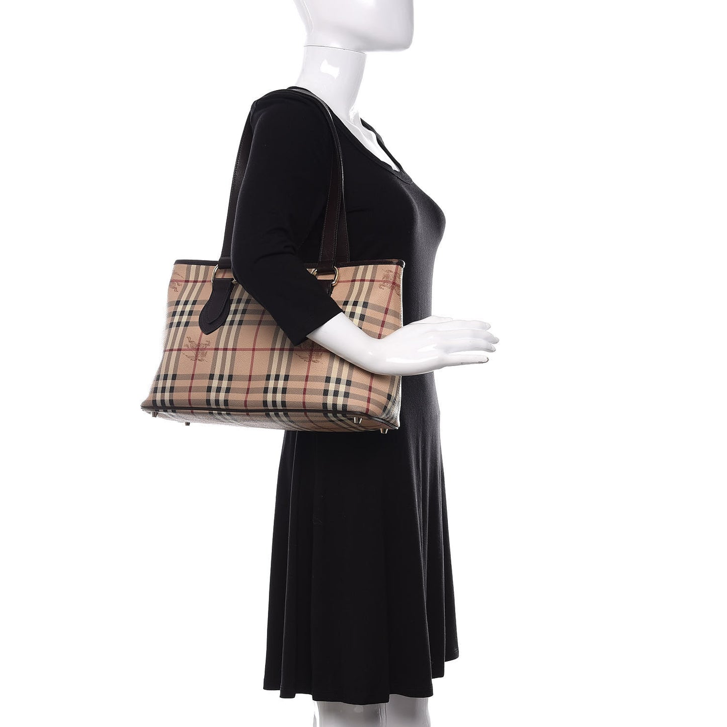 Haymarket Check Medium Regent Tote Chocolate