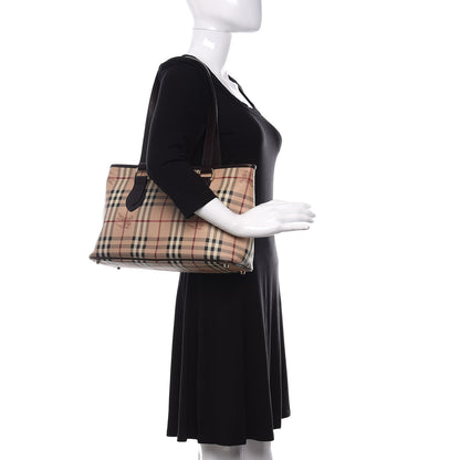 Burberry Haymarket Check Medium Regent Tote Chocolate 2 of 13