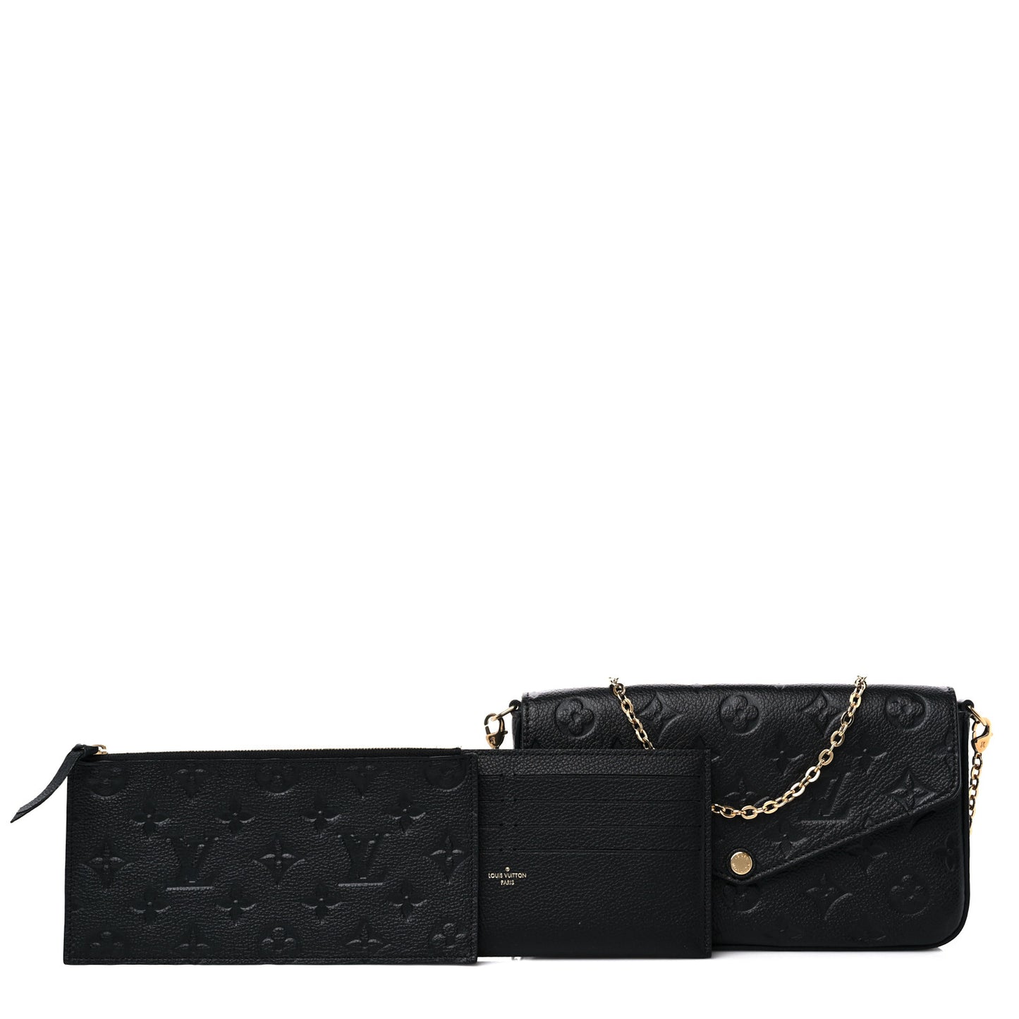 Empreinte Pochette Felicie Chain Wallet Black