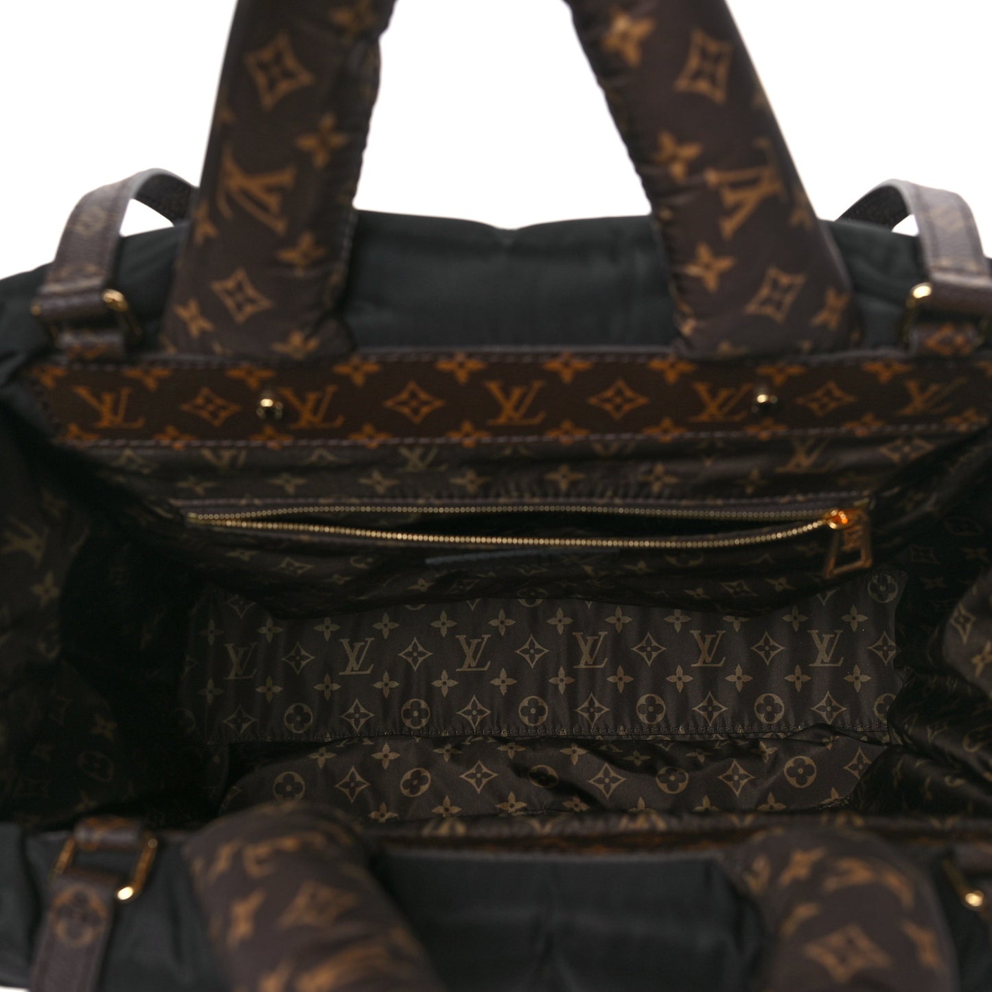 Econyl Monogram Pillow Giant Onthego MM Black