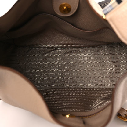 Prada Vitello Daino Hobo Messenger Bag Cammeo 5 of 8