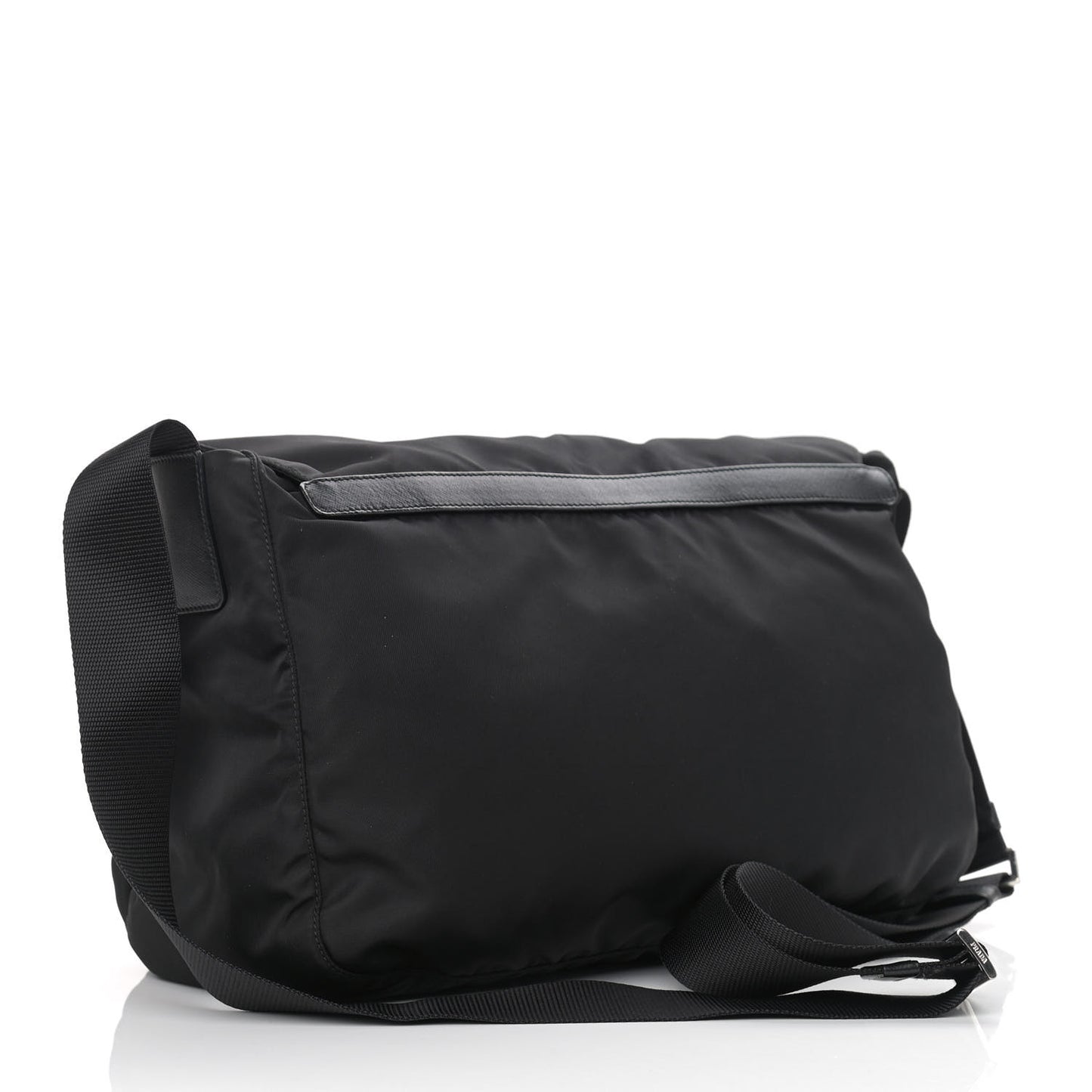 Nylon Vela Messenger Bag Black