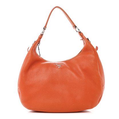 Prada Vitello Daino Hobo Papaya 1 of 17