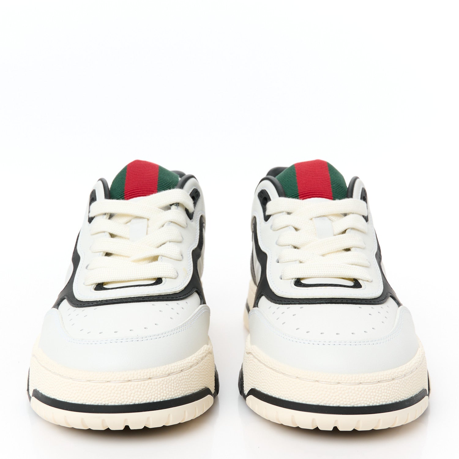 Gucci Calfskin Womens Re-Web Sneakers 36 Black White 3 of 11