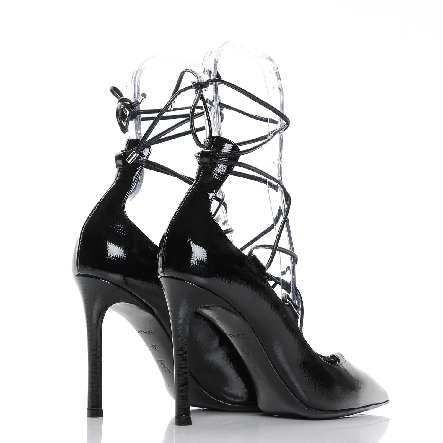 Louis Vuitton Patent Calfskin Cover Girl Pumps 39 Black 4 of 8
