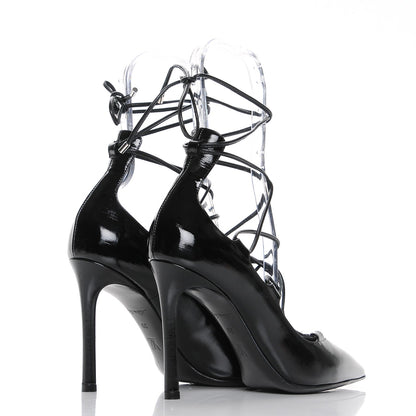 Louis Vuitton Patent Calfskin Cover Girl Pumps 39 Black 4 of 8