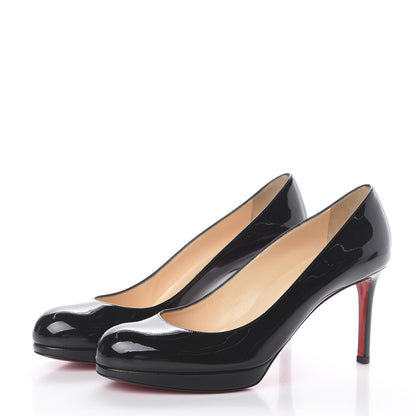 Christian Louboutin Patent New Simple 85 Pumps 38.5 Black 3 of 7